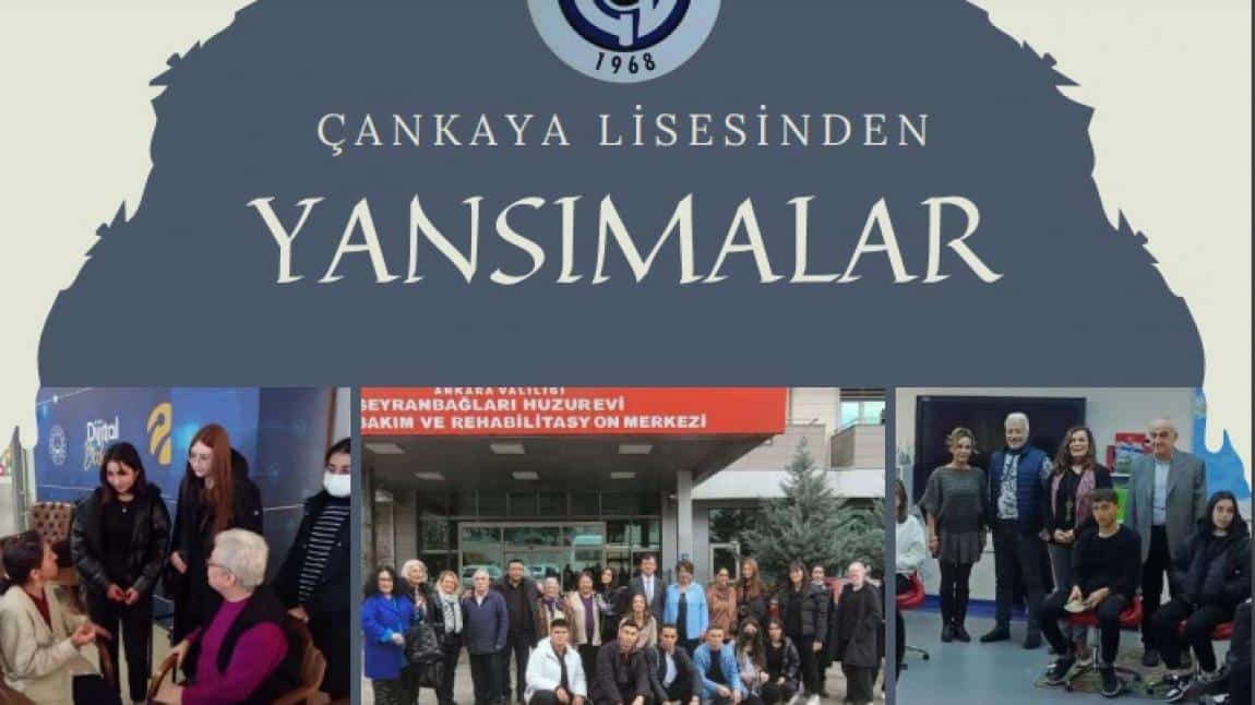 ÇANKAYA LİSESİNDEN YANSIMALAR DERGİMİZİN 3. SAYISI ÇIKTI.